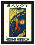 828 midsummer nights dream savoy theatre poster 1910s 2 Vintage Advert A4 Photo Print