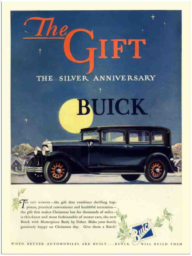 836 the gift buick 1930s 2 Vintage Advert A4 Photo Print