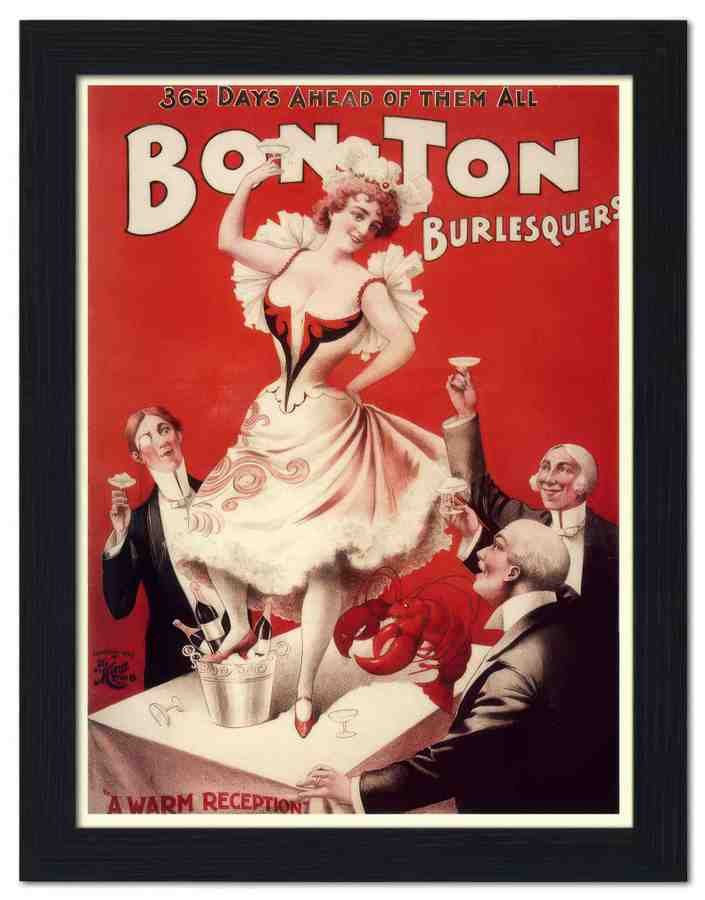 839 bon ton burlesque 1900s 2 Vintage Advert A4 Photo Print