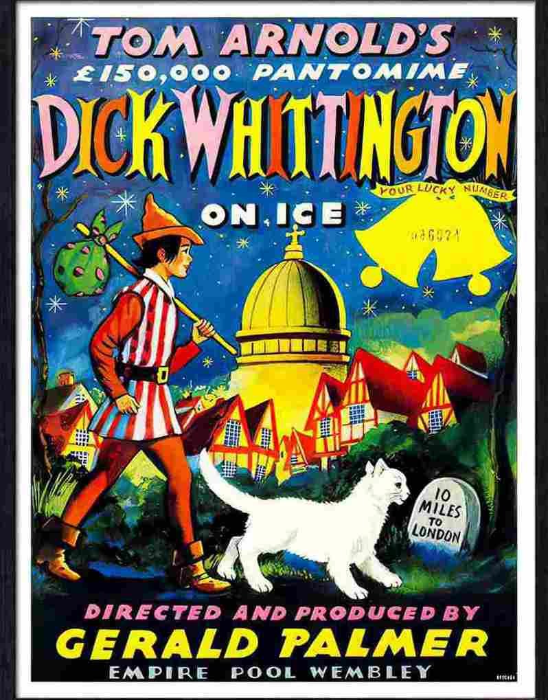 84 dick whittington pantomime empire wembley Advert A4 Photo Print