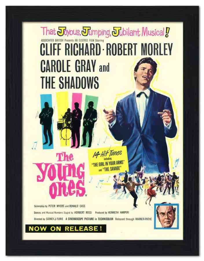 842 young ones cliff richard movie poster 2 Vintage Advert A4 Photo Print
