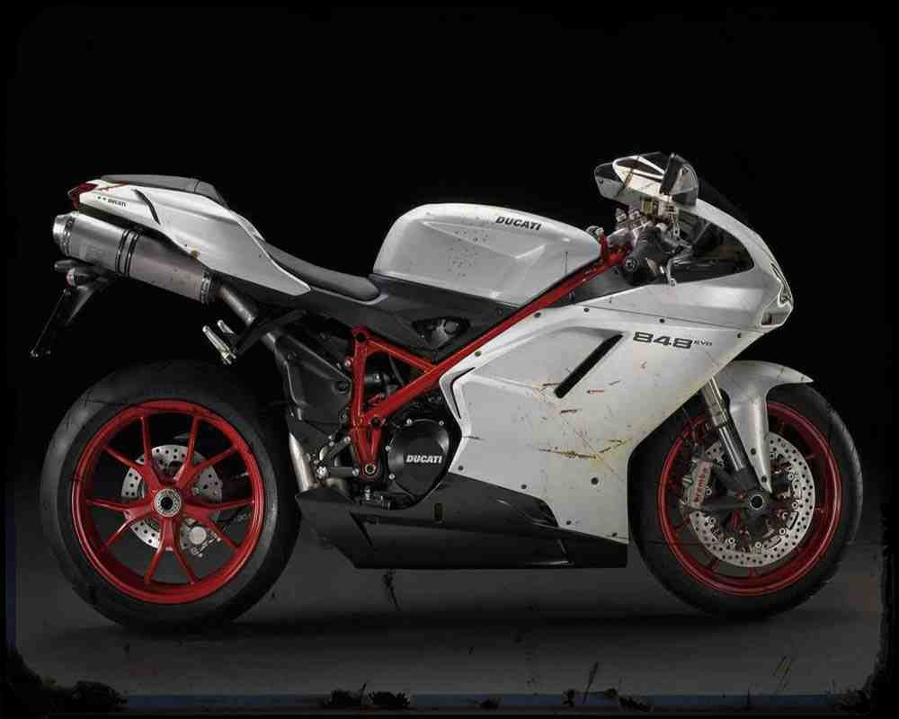848 Evo 11 A A4 Photo Print Motorbike Vintage Aged