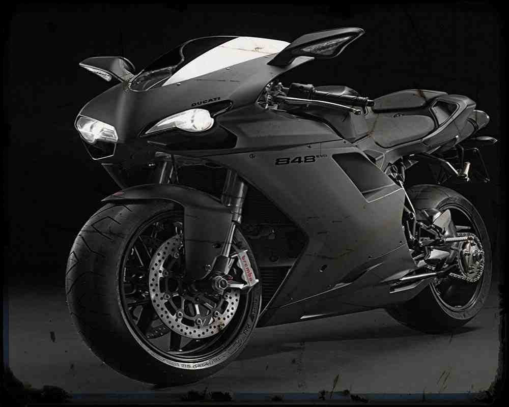 848 Evo Dark 13 A4 Photo Print Motorbike Vintage Aged
