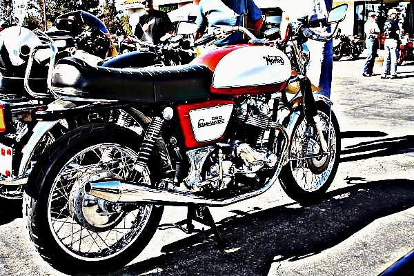 850 commando motorbike A4 Photo Print