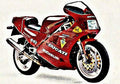 851 large motorbike A4 Photo Print
