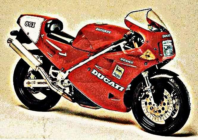851 sp3 motorbike A4 Photo Print