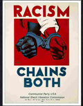 86 racism chains both Advert A4 Photo Print