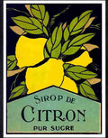 86 sirop de citron lemon fruit label Advert A4 Photo Print