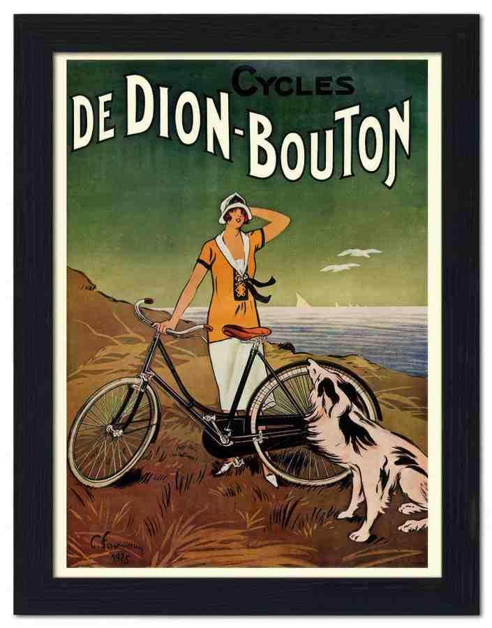 863 cycles de dion bouton fournery 1920s 2 Vintage Advert A4 Photo Print