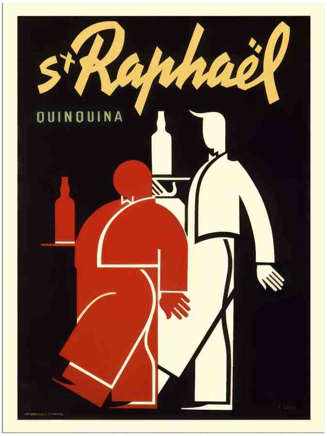 87 st raphael charles loupot drinks poster 1938 2 Vintage Advert A4 Photo Print