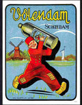 87 volendam schiedam drinks label holland Advert A4 Photo Print
