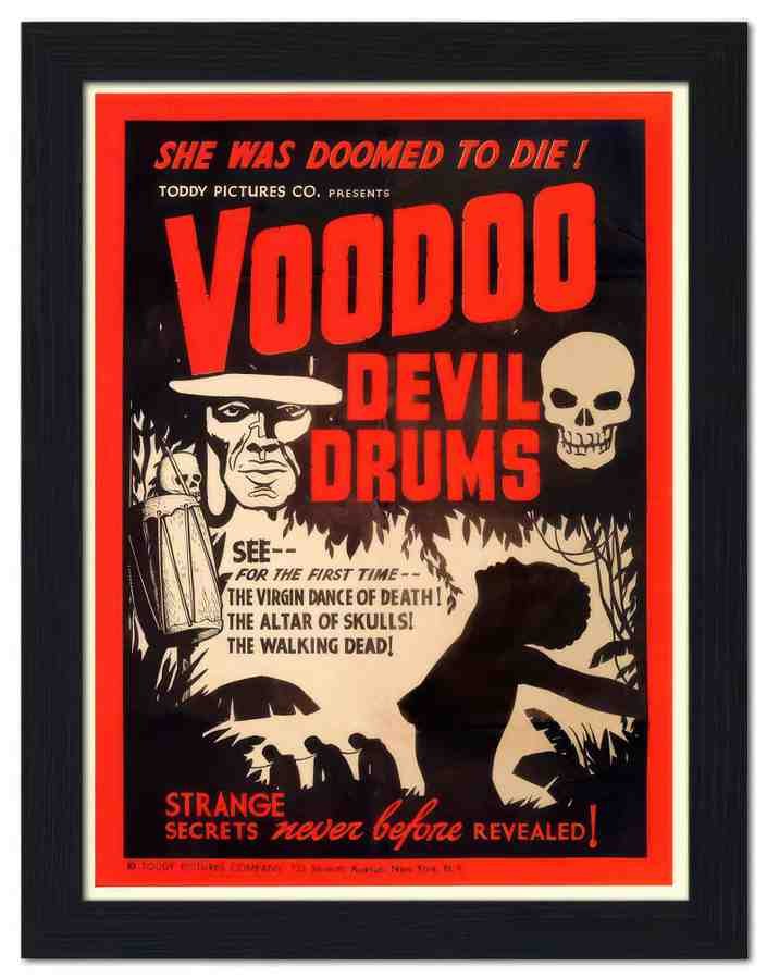 875 voodoo devil drums 2 Vintage Advert A4 Photo Print