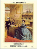 877 the telegraph 2 Vintage Advert A4 Photo Print