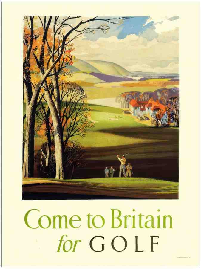 882 britain golf 2 Vintage Advert A4 Photo Print