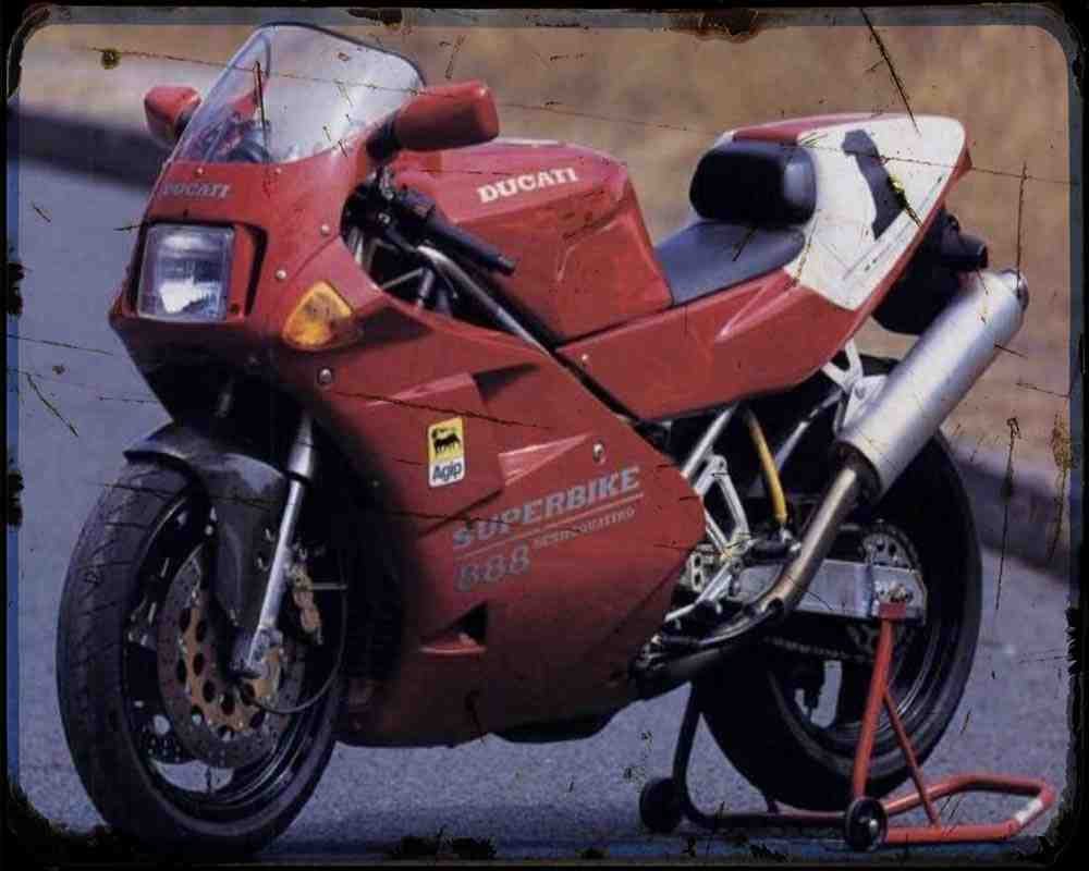 888 Sp5 94 5 A4 Photo Print Motorbike Vintage Aged