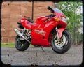 888 Strada A4 Photo Print Motorbike Vintage Aged