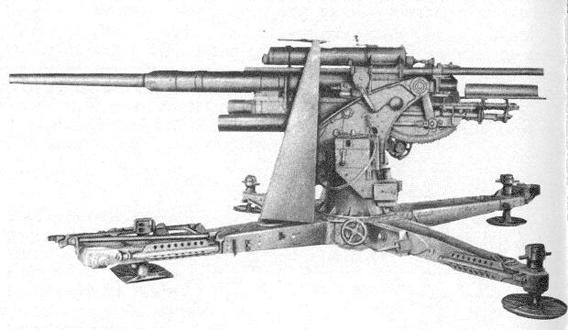 88mm Flak 36 2 Military A4 Photo Print