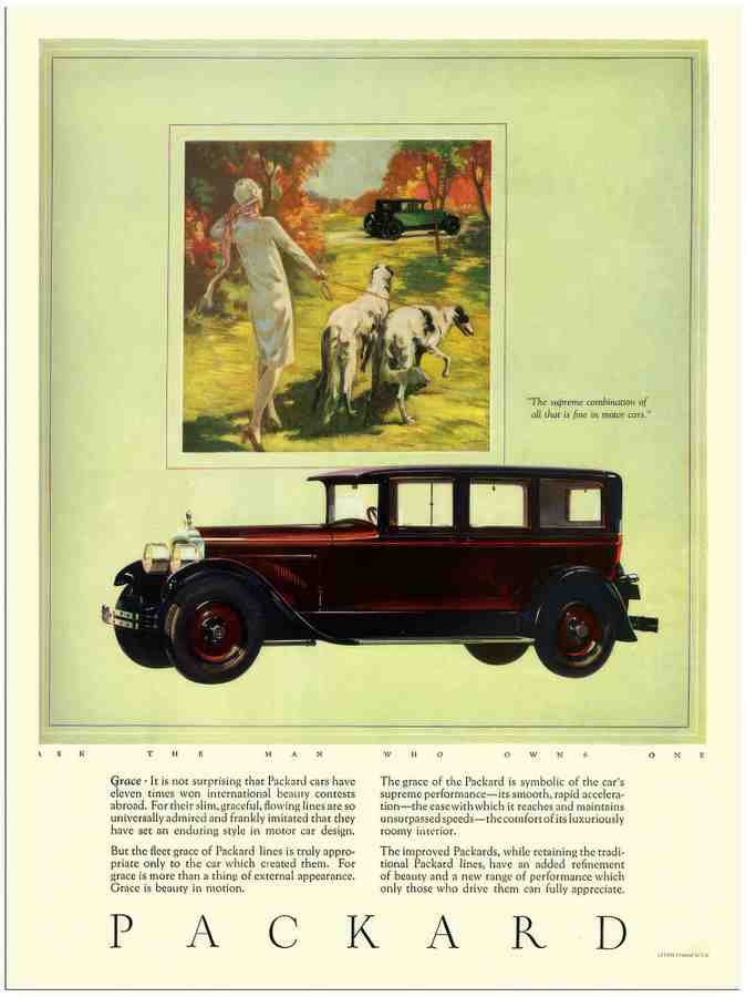 890 packard 1926 2 Vintage Advert A4 Photo Print