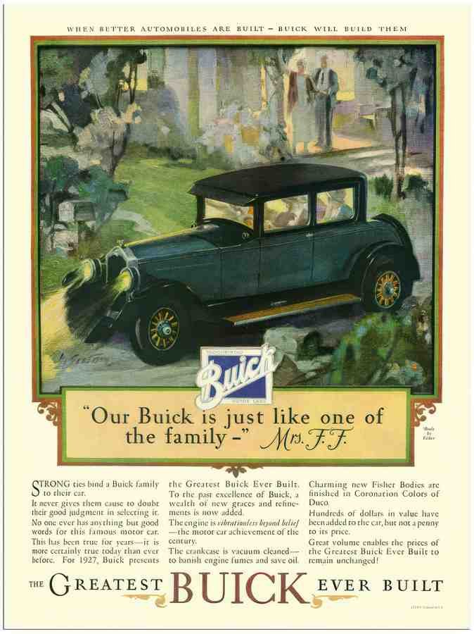 891 buick 1926 2 Vintage Advert A4 Photo Print
