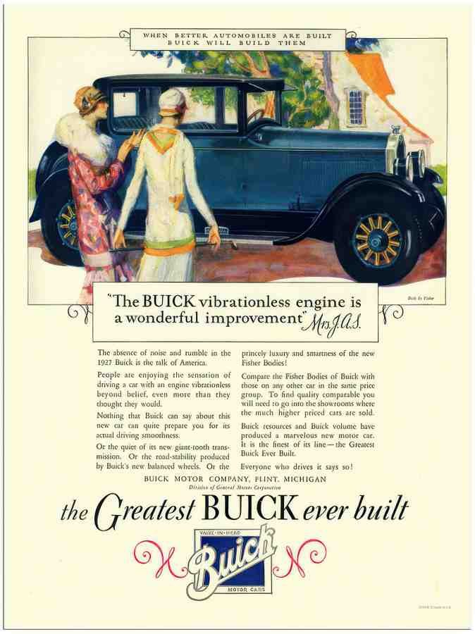 892 buick 1926 2 Vintage Advert A4 Photo Print