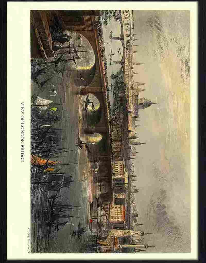 8E view of london bridge 2 Advert A4 Photo Print