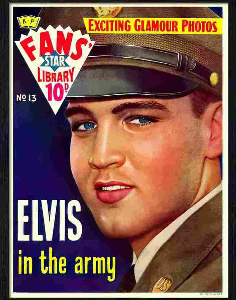 8H elvis in the army Advert A4 Photo Print