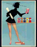 8H morley nylons stockings advert 1950s Advert A4 Photo Print