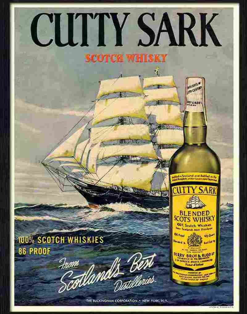 8K cutty sark whisky Advert A4 Photo Print