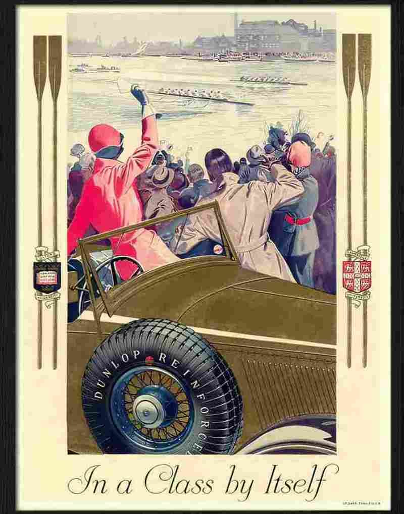 8K dunlop tyres boat race 1932 2 Advert A4 Photo Print