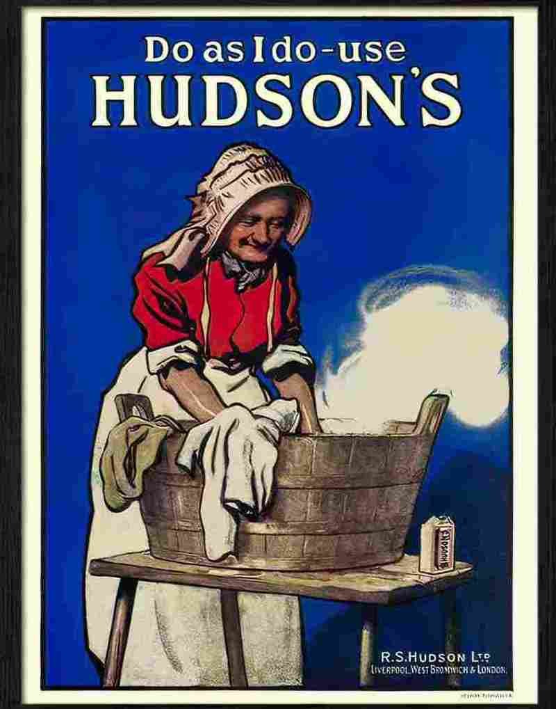 8K hudsons soap 1917 Advert A4 Photo Print