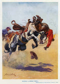 8L Bucked A Rodeo Vintage Advert A4 Photo Print