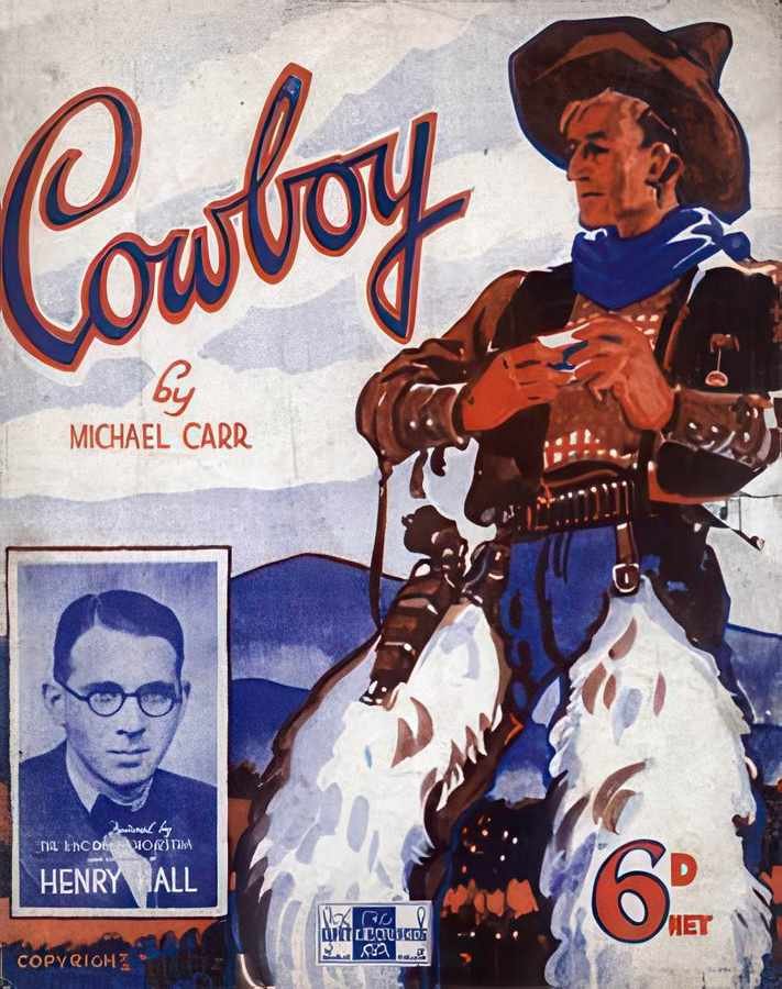 8L Cowboy Vintage Advert A4 Photo Print