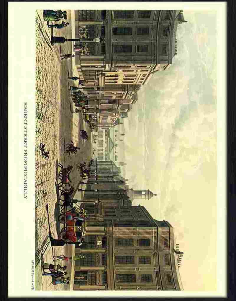 8M regent street from piccadilly london Advert A4 Photo Print