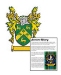 Rubertelli Surname Coat of Arms A4 Photo Print