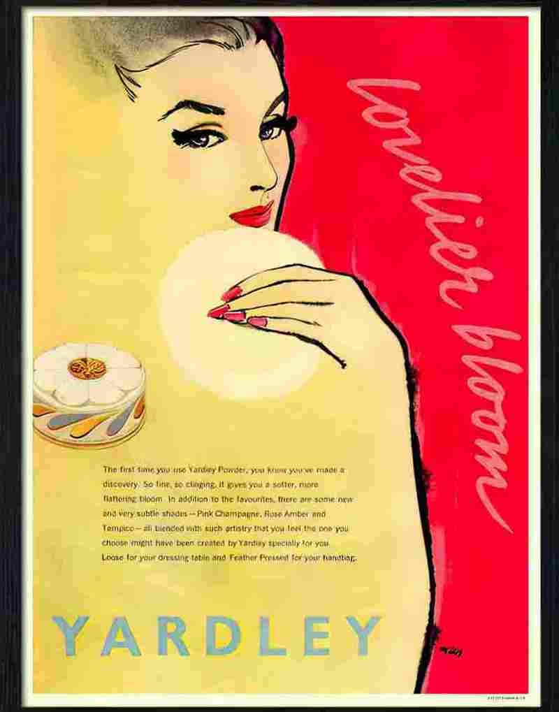 9 1950s cosmetics Advert A4 Photo Print
