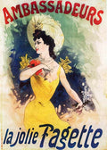 9 Cheret La Jolie Vintage Advert A4 Photo Print