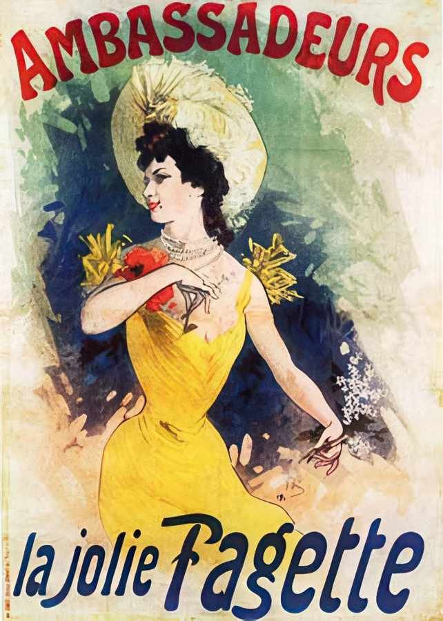 9 Cheret La Jolie Vintage Advert A4 Photo Print