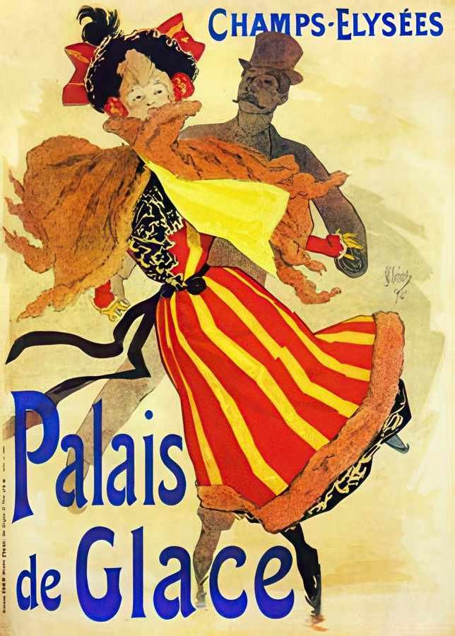 9 Cheret Palais De Vintage Advert A4 Photo Print