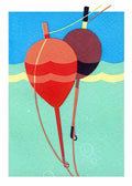9 Fishing Floats 1 Vintage Advert A4 Photo Print
