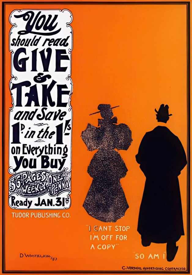 9 Give and Take 18 Vintage Advert A4 Photo Print