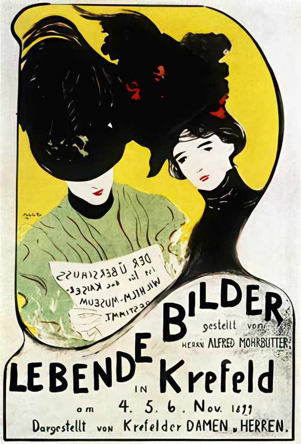 9 Lebende Bilder 1 Vintage Advert A4 Photo Print