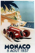 9 Monaco Grand Prix Vintage Advert A4 Photo Print