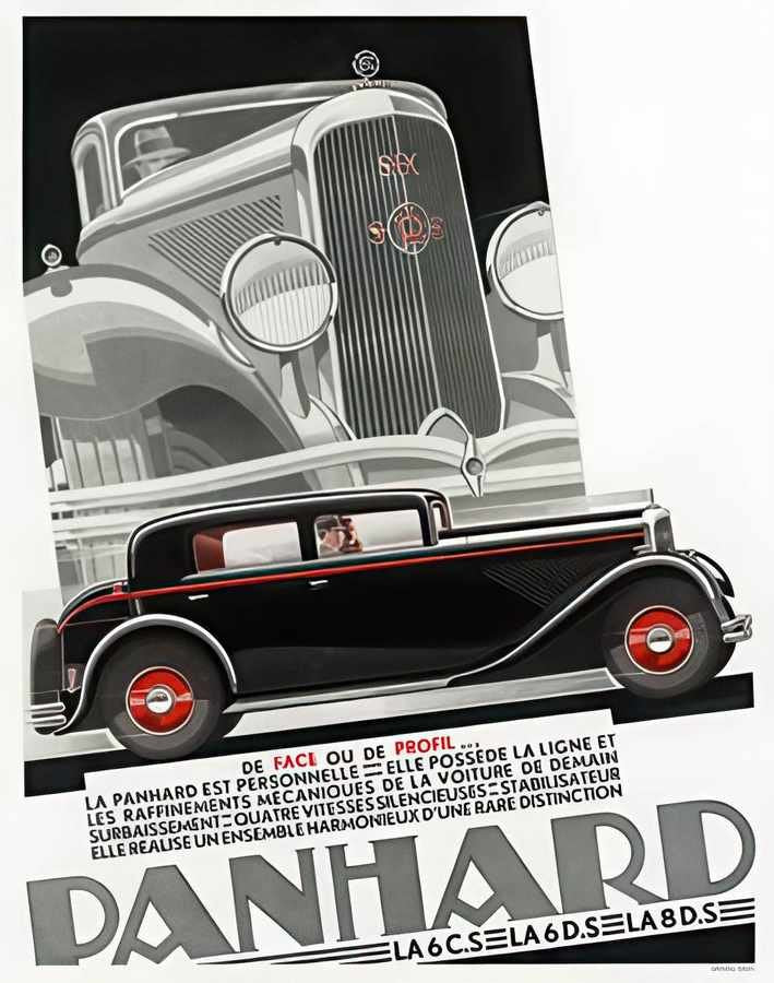 9 Panhard 1932 Vintage Advert A4 Photo Print