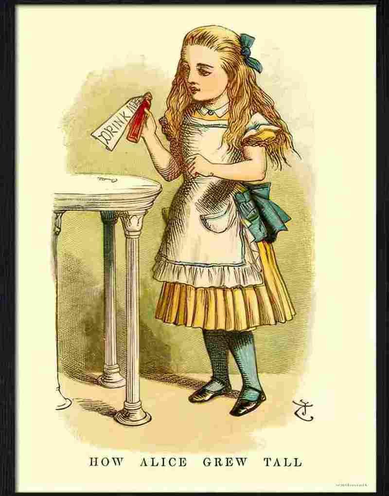 9 alice in wonderland drink me 2 Advert A4 Photo Print