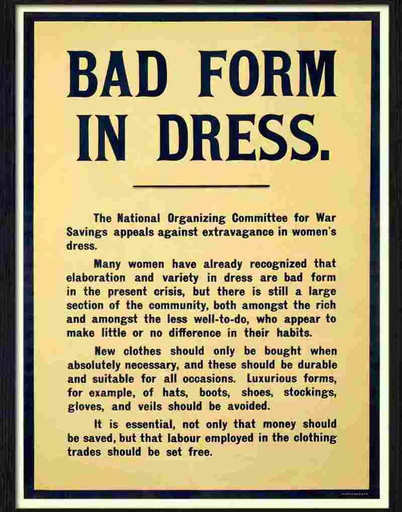 9 bad form in dress Advert A4 Photo Print