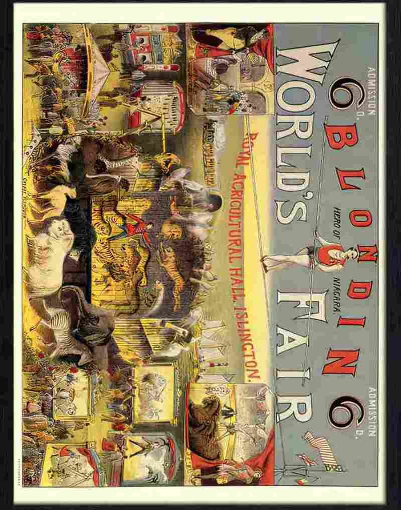 9 blondin worlds fair circus Advert A4 Photo Print