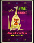 9 boac australia new zealand Advert A4 Photo Print