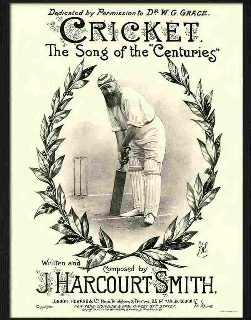 9 cricket d w grace Advert A4 Photo Print