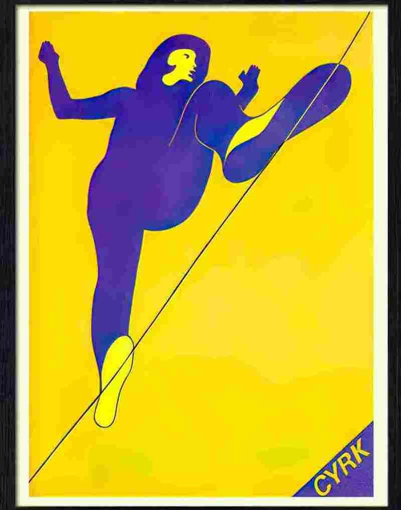 9 cyrk polish circus poster 1970s Advert A4 Photo Print