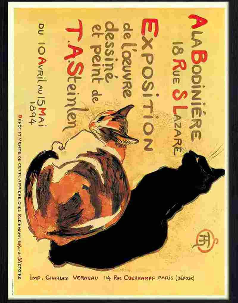 9 exposition de l'oeuvre dessine et peint steinlen 1894 Advert A4 Photo Print